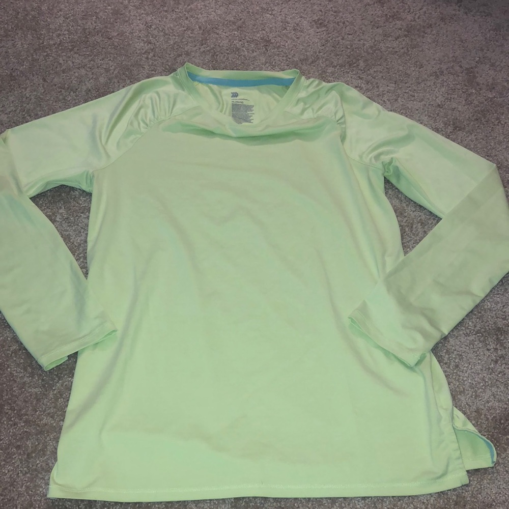 All in motion lime green long sleeve top xl